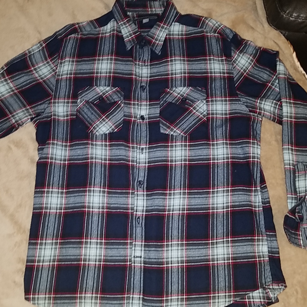 Flannel Lumberjack Style Button Down